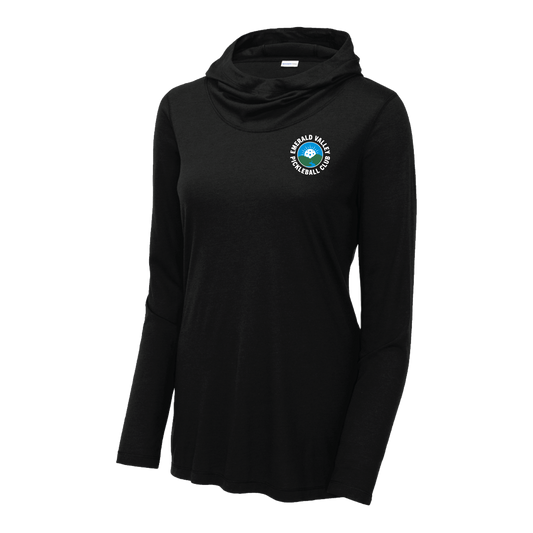 LST406 | Sport-Tek Ladies PosiCharge Tri-Blend Wicking Long Sleeve Hoodie